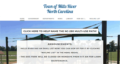 Desktop Screenshot of millsriver.org